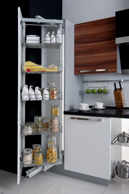 Potravinov� sk��n� oto�n� vysok� - set, v�suvy Fulterer, ko�e s dr�t�n�m dnem